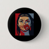 MMIW Bewustzijn Inheemse Vrouw Kunst Gestolen Zust Ronde Button 5,7 Cm (Voorkant)