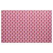 MMIW Kwe met Red Hand Pattern Pink Fabric Stof (Yard (91,4 cm))