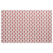 MMIW Kwe met Red Hand Pattern White Fabric Stof (Yard (91,4 cm))