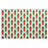 MMIW Kwe Red Hand Pattern Light Green Stof (Fat Quarter)