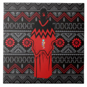 MMIW Mode Ayasha Southwest Pattern Ceramic Tile Tegeltje (Voorkant)