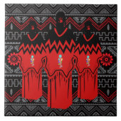 MMIW Mode Ayasha Southwest Pattern Ceramic Tile Tegeltje (Voorkant)