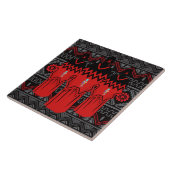 MMIW Mode Ayasha Southwest Pattern Ceramic Tile Tegeltje (Zijkant)