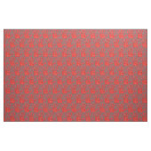 MMIW Red Hand Jeweled Pattern Brick Red Stof (Yard (91,4 cm))