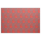 MMIW Red Hand Jeweled Pattern Brick Red Stof (Fat Quarter)