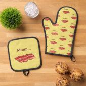 Mmm...Bacon Grappig Ovenwant & Pannenlap Set (Top down)