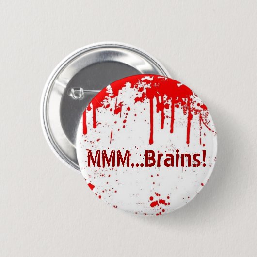MMM... Brains Button (Voorkant /achterkant)