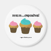 Mmm... cupcakes! Magneet (Voorkant)