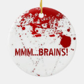 MMM... hersenen Keramisch Ornament (Achterkant)
