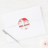 MMM...Hersenen Ronde Sticker (Envelop)