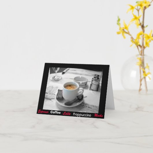 Mmm… Koffie Kaart (Gele Bloem)