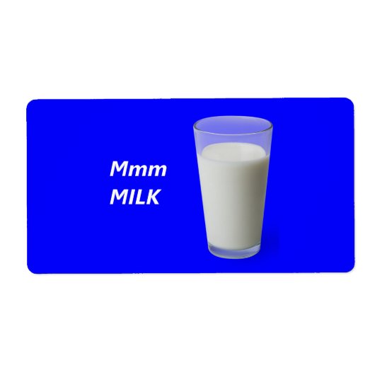 Mmm MILK Etiket (Voorkant)