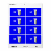 Mmm MILK Etiket (Full Sheet)