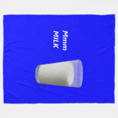 Mmm MILK Fleece Deken (Voorkant (Horizontaal))