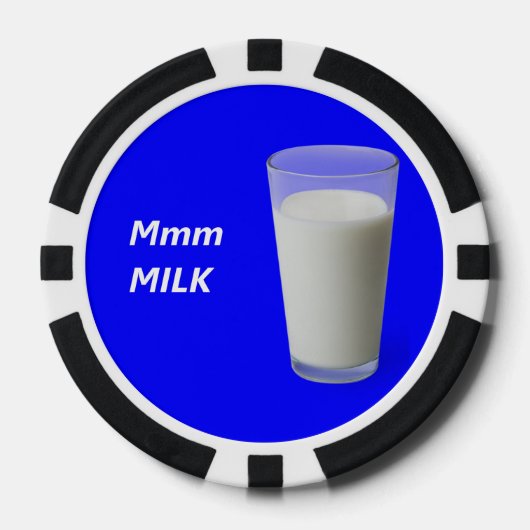 Mmm MILK Poker Chips (Voorkant)