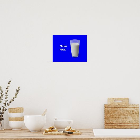 Mmm MILK Poster (Keuken)