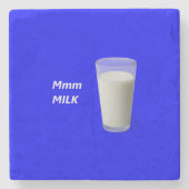 Mmm MILK Stenen Onderzetter (Voorkant)