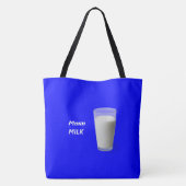 Mmm MILK Tote Bag (Achterkant)