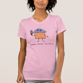 Mmm Num Nums - Dames Basic T-Shirt (alleen voorzij
