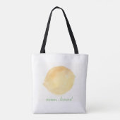 mmm...waterverf citroen tote bag (Achterkant)