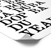 Mmmbop Funny Song Lyric Wall Art print (Hoek)