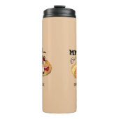 Mmmh Cake Aquarell Kuchen mit Vintage Zitat Thermosbeker (Voorkant)