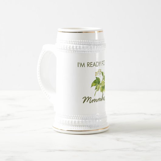 Mmmhops IPA Beer Stein Bierpul (Voorkant links)