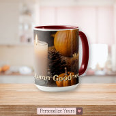 Mmmm Autumn Goodness Gepersonaliseerde herfst-them Mok