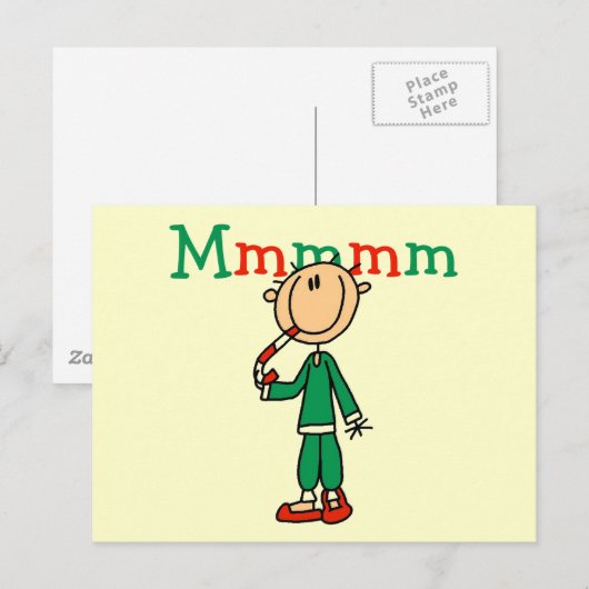 Mmmm Candy Canes Tshirts and Gifts Briefkaart (Voorkant / Achterkant)