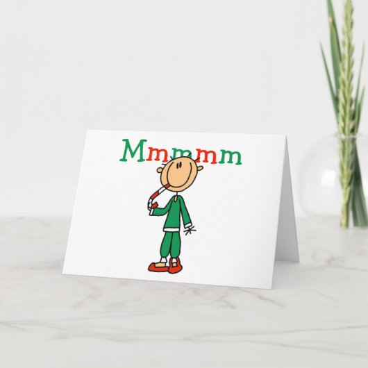 Mmmm Candy Canes Tshirts and Gifts Feestdagen Kaart (Voorkant)