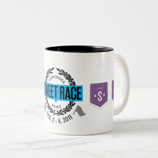 Mmmm Coffee Tweekleurige Koffiemok (Voorkant rechts)