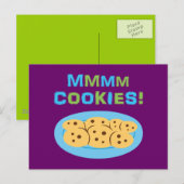 Mmmm Cookies! Briefkaart (Voorkant / Achterkant)