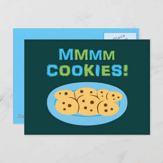 Mmmm Cookies! Briefkaart (Voorkant / Achterkant)