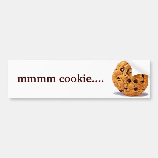 mmmm koekje... Bumpersticker (Voorkant)