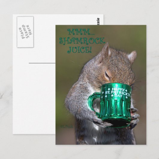 MMMM... SHAMROCK JUICE! BRIEFKAART (Voorkant / Achterkant)