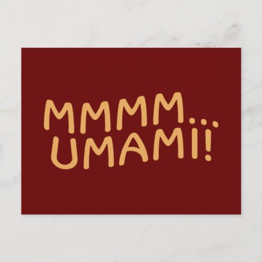 Mmmm Umami Briefkaart (Voorkant)