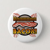 Mmmmm, Bacon Ronde Button 5,7 Cm (Voorkant)