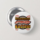 Mmmmm, Bacon Ronde Button 5,7 Cm (Voorkant /achterkant)