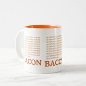mmmmm... BACON Tweekleurige Koffiemok (Voorkant links)