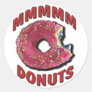 MMMMM DONUTS RONDE STICKER