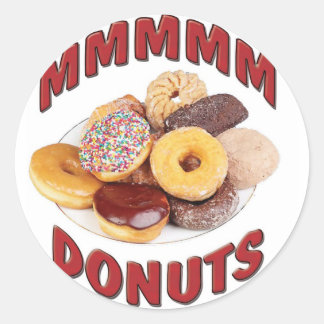 MMMMM DONUTS RONDE STICKER