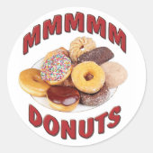 MMMMM DONUTS RONDE STICKER (Voorkant)