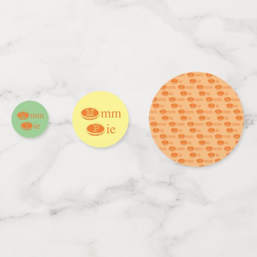 Mmmmm Pie (Thanksgiving) Confetti (Achterkanten)