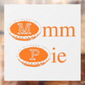 Mmmmm Pie (Thanksgiving) Raamsticker (Vel 2)