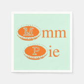 Mmmmm Pie (Thanksgiving) Servet (Voorkant)