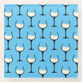 Mmmmm White Wine Glazen Onderzetter (Voorkant)