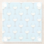 Mmmmm White Wine Glazen Onderzetter (Achterkant)
