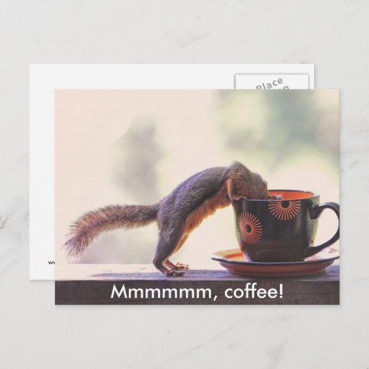 Mmmmmm, Koffie! Briefkaart (Voorkant / Achterkant)