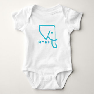 MMNH Blue Elephant Baby Romper