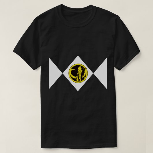 MMPR zwarte Ranger met munt T-shirt (Design voorkant)